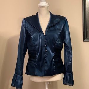 J. R. Nites by Carol Lin. Iridescent Dark green.